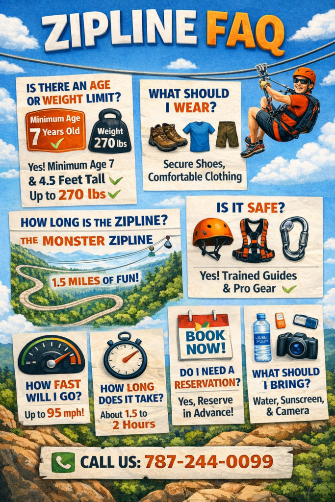 Zipline near san juan puerto rico FAQ